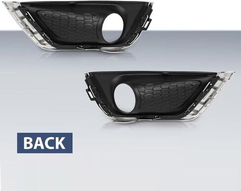 Pair Front Bumper Fog Light Lamp Cover Bezel Chrome Trim For Jeep Compass 2017 2018 2019 Left & Right Side 5US54RXFAB 5US55RXFAB in Saudi Arabia