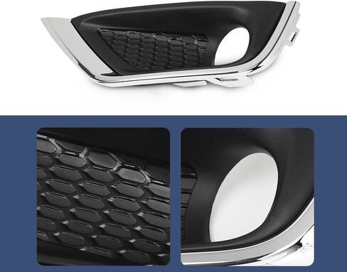 Pair Front Bumper Fog Light Lamp Cover Bezel Chrome Trim For Jeep Compass 2017 2018 2019 Left & Right Side 5US54RXFAB 5US55RXFAB in Saudi Arabia