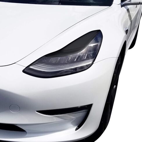 مجموعة تلوين جفن الرأس من BOGAR TECH DESIGNS متوافقة مع وتناسب طراز Tesla 3 2017-2023، دخان داكن in Saudi Arabia