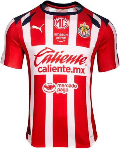 قميص PUMA رجالي Chivas Home Promo 25-26 بياقة قصيرة الأكمام كاجوال - أحمر in Saudi Arabia