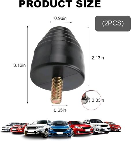 2 PCS Suspension Bump Stop, Extra Strength Rear Bump Stops for Shock Absorption and Cushioning, All-Purpose Rubber Bump Stopper Automotive Accessories for Cars Trucks Vans in Saudi Arabia