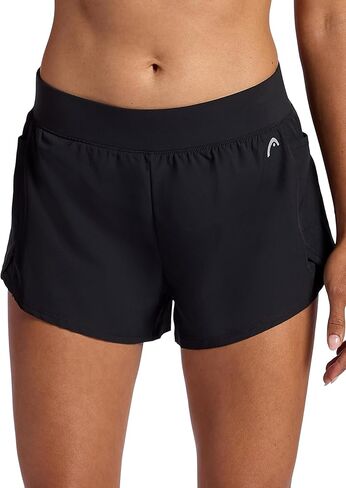 Head Women's Vigor Short, Relaxed Fit, 3" Inseam, Mid-Rise, Stretch Lightweight Material, Moisture-Wicking in Saudi Arabia