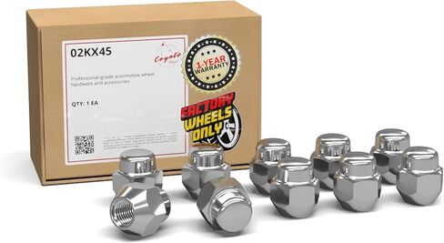 أجزاء ملحقات العجلة 10 قطع M12x1.5 12x1.5 صواميل عروة طراز OEM مقاس 1.2 بوصة كروم طويل 13/16 بوصة 21 مم سداسي يناسب Hyundai Elantra ｜ KIA Forte Stinger ｜ Mazada CX5 3 Outlander MB579233 ｜ 611-141 in Saudi Arabia