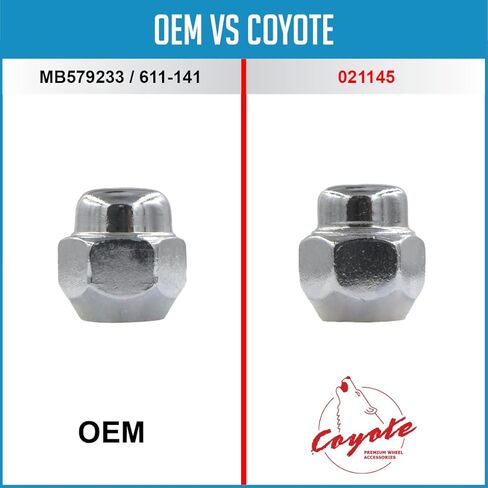 أجزاء ملحقات العجلة 10 قطع M12x1.5 12x1.5 صواميل عروة طراز OEM مقاس 1.2 بوصة كروم طويل 13/16 بوصة 21 مم سداسي يناسب Hyundai Elantra ｜ KIA Forte Stinger ｜ Mazada CX5 3 Outlander MB579233 ｜ 611-141 in Saudi Arabia