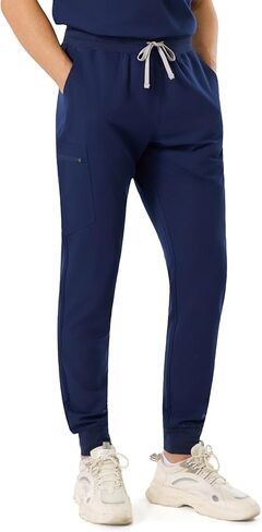 بنطال ركض رجالي، 5 جيوب مع حزام خصر برباط، بنطال فرك قابل للتمدد في 4 اتجاهات ومضاد للتجاعيد (S-XXL) in Kuwait