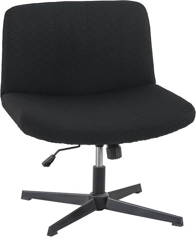 LATTVTT Waterproof Criss Cross Chair Cover，Elastic Jacquard Fabric Vanity Chair Cover， High-Stretch Armless Wide Seat Accent Chair Covers Washable Slipcover Office Chair Covers(T-Pink,No Chair Inside) in Saudi Arabia