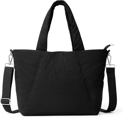 KALIDI Quilted Carryall Tote Bag for Women Large Puffer Crossbody Handbags Shoulder Soft Fluffy Lightweight Travel in Saudi Arabia