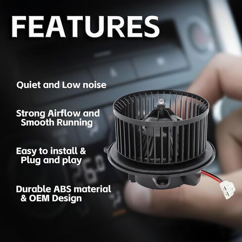 محرك منفاخ HVAC 700315 متوافق مع 2013 2014 2015 2016 دودج دارت، منفاخ سخان تيار متردد يستبدل 68225055AB، 76971، 2311894، 68163782AA، PM4050 in Kuwait