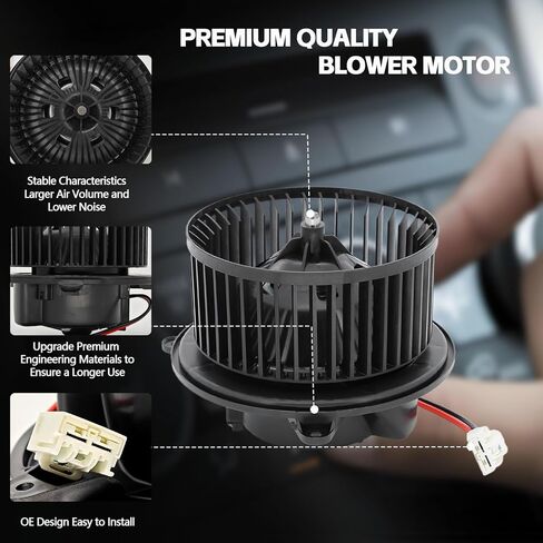 محرك منفاخ HVAC 700315 متوافق مع 2013 2014 2015 2016 دودج دارت، منفاخ سخان تيار متردد يستبدل 68225055AB، 76971، 2311894، 68163782AA، PM4050 in Kuwait