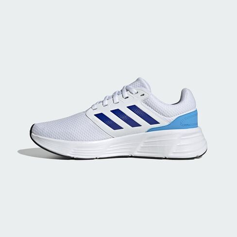 adidas Mens Galaxy 6 Lace Up Sneakers Shoes Casual - White in Saudi Arabia