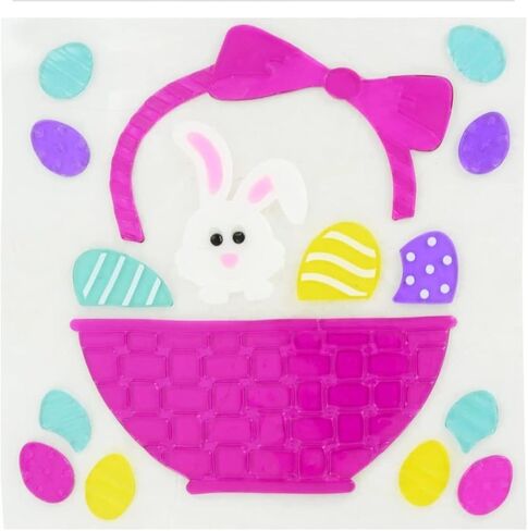 Easter Glitter Gel Window Clings 4 ct. in Saudi Arabia