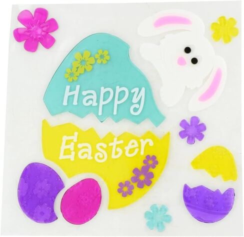 Easter Glitter Gel Window Clings 4 ct. in Saudi Arabia