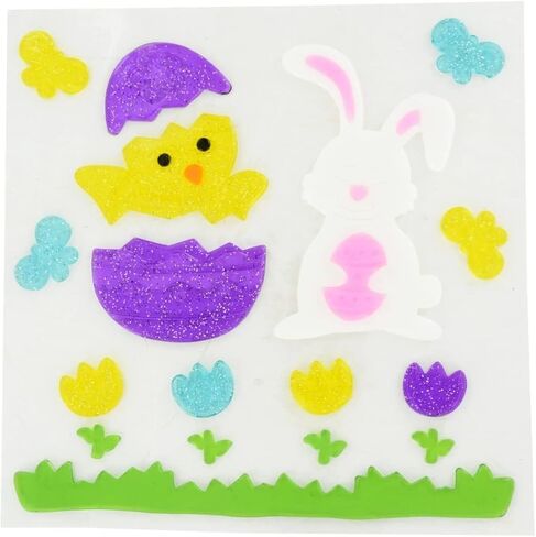 Easter Glitter Gel Window Clings 4 ct. in Saudi Arabia