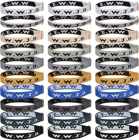 30PCS WWJD Bracelets Bulk for Women Men, Christian Jesus W.W.J.D Adjustable Wristbands What Would Jesus Do Bracelets in Saudi Arabia