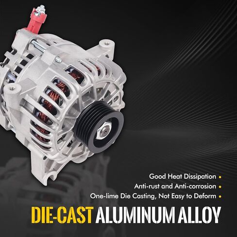 KUSATEC 4L3U10300BA New Alternator Fit for Ford Expedition 2005-2006 Lincoln F150 F250 F350 2004-2008 Heritage 2004; Lincoln Mark LT 2006-2008 Navigator 2005-2006; 12V 110A OE 8318N 5L7T10300CB in Saudi Arabia
