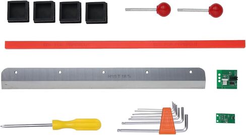 VEVOR Electric Hydraulic Paper Cutter, Heavy Duty Paper Cutter Machine, 1.57 in / 40 mm Cutting Thickness, 18 in / 457.2 mm Cutting Width, Industrial Paper Trimmer with Button Control in Saudi Arabia