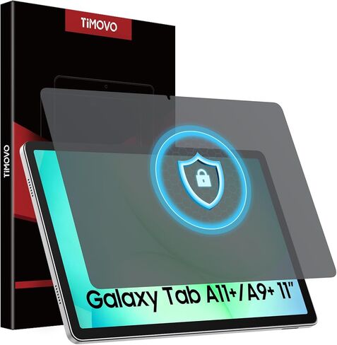مجموعة واحدة من واقي شاشة الخصوصية من TiMOVO لجهاز Galaxy Tab A9+ 11 2023، زجاج مقوى مضاد للتجسس، صلابة 9H، خالية من الفقاعات in Saudi Arabia