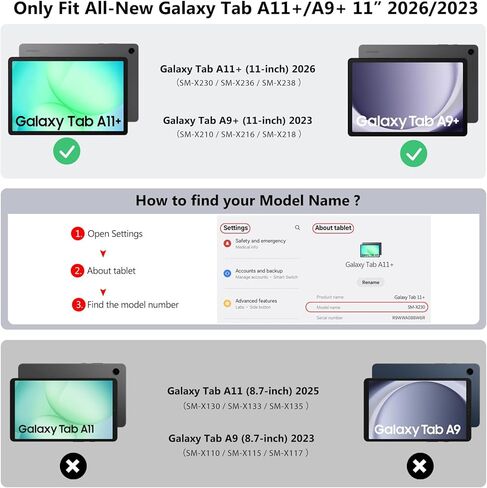 مجموعة واحدة من واقي شاشة الخصوصية من TiMOVO لجهاز Galaxy Tab A9+ 11 2023، زجاج مقوى مضاد للتجسس، صلابة 9H، خالية من الفقاعات in Saudi Arabia
