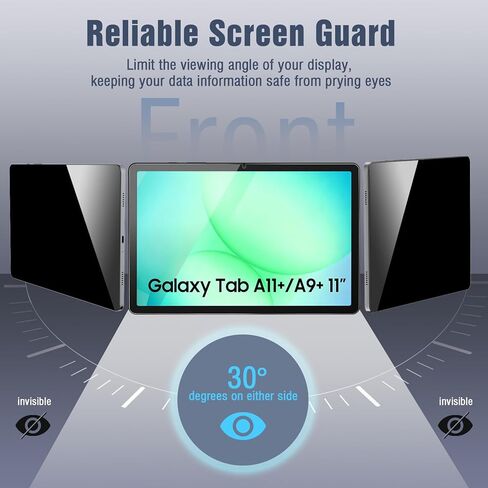 مجموعة واحدة من واقي شاشة الخصوصية من TiMOVO لجهاز Galaxy Tab A9+ 11 2023، زجاج مقوى مضاد للتجسس، صلابة 9H، خالية من الفقاعات in Saudi Arabia