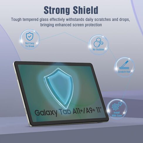 مجموعة واحدة من واقي شاشة الخصوصية من TiMOVO لجهاز Galaxy Tab A9+ 11 2023، زجاج مقوى مضاد للتجسس، صلابة 9H، خالية من الفقاعات in Saudi Arabia