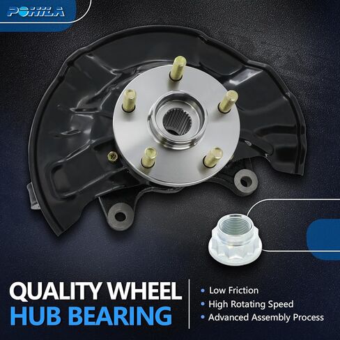 2 x Front Left and Right Steering Knuckle & Wheel Bearing Hub Assembly for Toyota Corolla 2014-2018, Matrix 2014, 698-477 698-476, Front Driver and Passenger Side in Saudi Arabia