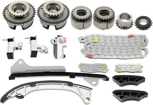 13050-31140 Timing Chain Kit Camshaft Sprocket Compatible with Highlander Camry Venza Sienna Avalon ES350 ES350h RX350 RX450h 3.5L 2006-2017 Replaces 13050-31141 13050-0P020 in Saudi Arabia