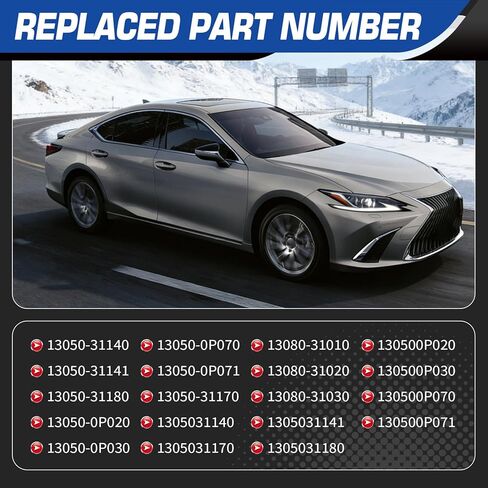 13050-31140 Timing Chain Kit Camshaft Sprocket Compatible with Highlander Camry Venza Sienna Avalon ES350 ES350h RX350 RX450h 3.5L 2006-2017 Replaces 13050-31141 13050-0P020 in Saudi Arabia