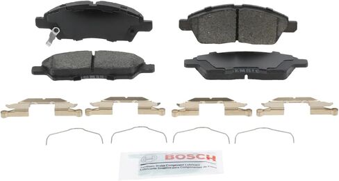 مجموعة وسادات فرامل قرصية من السيراميك الأزرق من BOSCH BE1592H مع أجزاء صلبة - متوافقة مع مجموعة مختارة من Nissan Versa وVersa Note؛ أمام in Kuwait