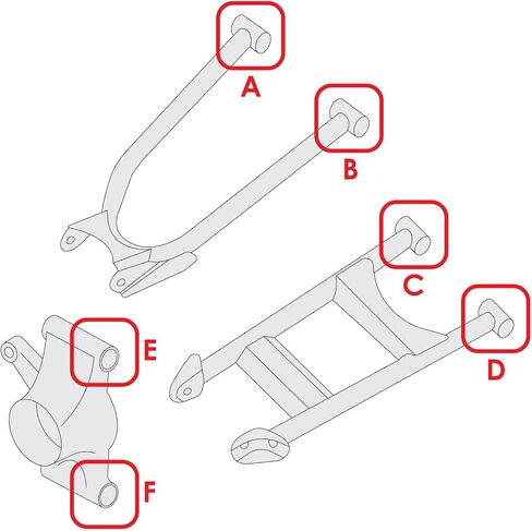 Replacement For Rear Control Arm Pivot Shaft For Polaris Sportsman 570 2018-2023/5141292 Mod-C26C-24548 in Saudi Arabia