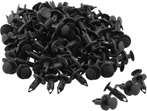 120Pcs 8mm Plastic Hole Rivets Fastener Push Clips Fit for Car Auto Fender Bumper Body Panels （Universal Rivets） in Saudi Arabia