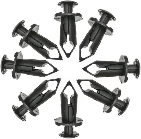 120Pcs 8mm Plastic Hole Rivets Fastener Push Clips Fit for Car Auto Fender Bumper Body Panels （Universal Rivets） in Saudi Arabia