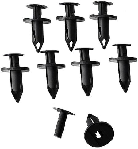 120Pcs 8mm Plastic Hole Rivets Fastener Push Clips Fit for Car Auto Fender Bumper Body Panels （Universal Rivets） in Saudi Arabia