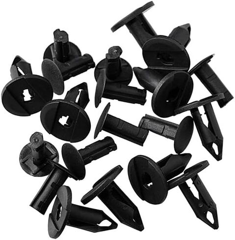 120Pcs 8mm Plastic Hole Rivets Fastener Push Clips Fit for Car Auto Fender Bumper Body Panels （Universal Rivets） in Saudi Arabia