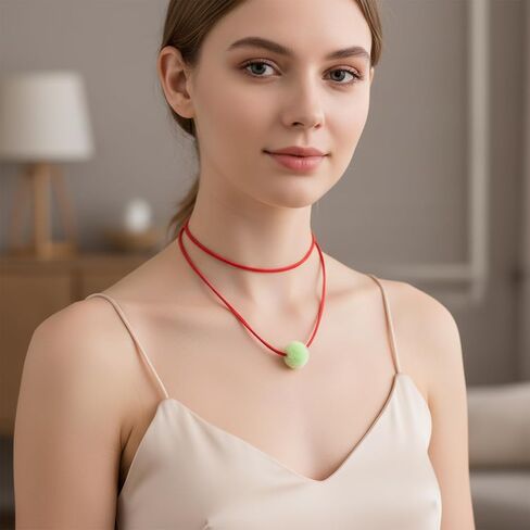 2 PCS Tie Necklace, Gothic Bow-Knot Velvet Tie Choker Necklace for Women, Long Wrap Necklaces with Gold Tube for Women in Saudi Arabia