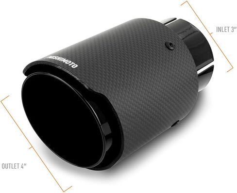 Mishimoto Carbon Fiber Exhaust Tip, 3", Black in Saudi Arabia