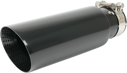 KHK 3" Inlet 4" Outlet 15" Overall Length Diesel Exhaust Tips,Honeycomb Design Stainless Steel 3" to 4" Exhaust Tip Bolt-On Truck Tailtip, Universal Fit for Trucks & Cars -Black Coated in Saudi Arabia