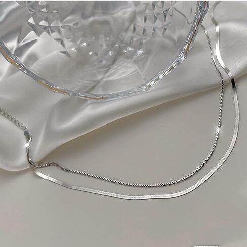 Silver Double-Layered Dainty Choker Necklace for Women in Saudi Arabia