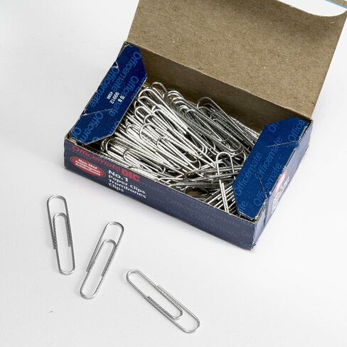 Officemate #1 Non-Skid Paper Clips, 1,000 Clips (10 Boxes of 100 Each) (99912) in Kuwait