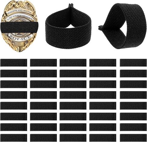 40PCS Mourning Bands for Badges, Stripe Badge Shroud Stretchable Badge Mourning Band,for Use by Police, Security Personnel Firefighters and Emergency Responders, Respectful Memorial,Black in Kuwait