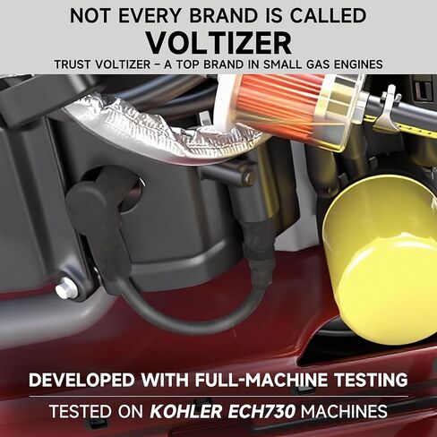 VOLTIZER High-Performance 25 519 02-S (2551902-S) EFI Ignition Coil – Fits Kohler ECH630 ECH650 ECH680 ECH730 ECH740 ECV730 ECV740 ECV749 – Includes Spark Plug & Tools – Engine-Tested in Saudi Arabia