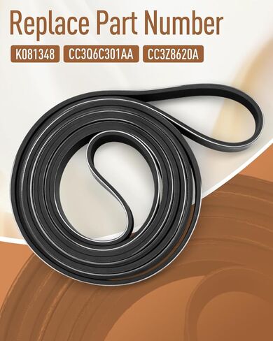CC3Z-8620-A Serpentine Belt Fit for Ford F-250 F-350 F-450 F-550 Super Duty V8 6.7L with Single Alternator 2012 2013 2014 2015 2016 Replace CC3Q6C301AA K081348 in Saudi Arabia