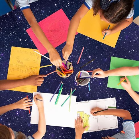 Outer Space Bulletin Board Roll Reusable Waterproof Bulletin Board Poster Non-Woven Fabric Bulletin Boards Roll Background for Classroom Decorations Home Wall Decor 15.7" x12ft in Saudi Arabia