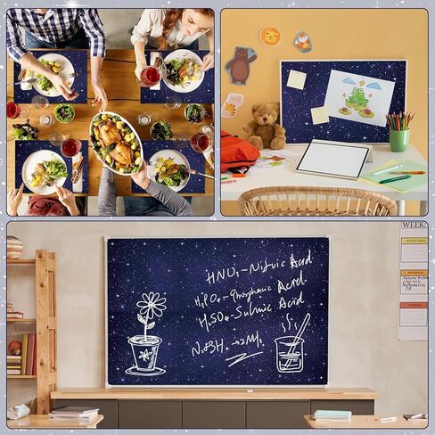 Outer Space Bulletin Board Roll Reusable Waterproof Bulletin Board Poster Non-Woven Fabric Bulletin Boards Roll Background for Classroom Decorations Home Wall Decor 15.7" x12ft in Saudi Arabia