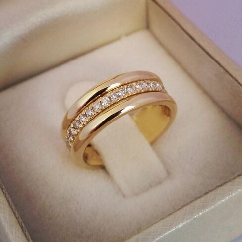 White Gold Plated Round Cubic Zirconia Inlaid Minimalist Engagement Rings Wedding Bridal Band Promise Rings Evening Parties Anniversary Valentine's Day Gifts Eternity Bands for Women in Saudi Arabia
