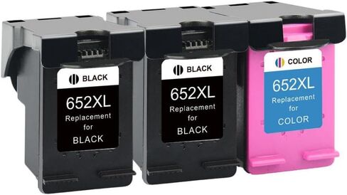 QSYRAINBOW 652XL Ink Cartridge Compatible Replacement for 652 652 XL for Deskjet 1115 1118 2135 2136 3636 3835 4535 Printers(2pcs) in Saudi Arabia