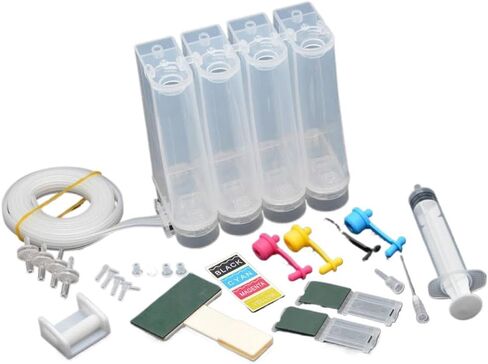 DIY Ink Ciss System Compatible with Inkjet Printers Including Accessories in Kuwait