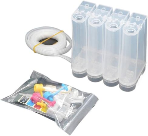 DIY Ink Ciss System Compatible with Inkjet Printers Including Accessories in Kuwait