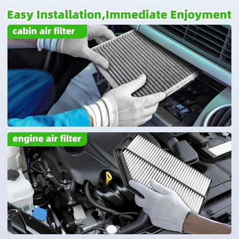 AUTOKAY 80292SDAA01 17220RV0A00 Cabin Engine Air Filter Set Fits for Honda Odyssey 3.5L 2011 2012 2013 2014 2015 2016 2017 RE# 80292-SEC-A01 80292-SWA-A01 CF10134 17220-RV0-A00 CA11042 AF6153 in Kuwait