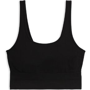 TomboyX Longline Scoop-Neck Bra, Cotton Bralette for Women, Wireless No-Padding Low Impact Light Support, Sleep Bra, (XS-4X)