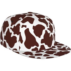 Funny Animal Print Adjustable Snapback Hat for Men and Women Sun Cap, Hip Hop Cap Baseball Cap Flat Bill Brim Hat